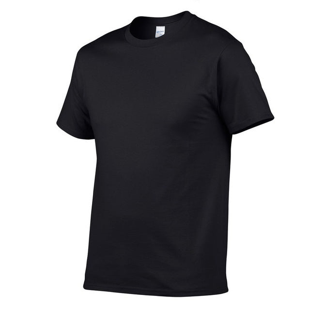 T Shirt Men Solid Color T-shirt Simple style Male Casual Tshirt short sleeve O neck Plus size