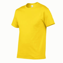 Load image into Gallery viewer, T Shirt Men Solid Color T-shirt Simple style Male Casual Tshirt short sleeve O neck Plus size
