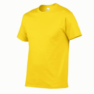 T Shirt Men Solid Color T-shirt Simple style Male Casual Tshirt short sleeve O neck Plus size