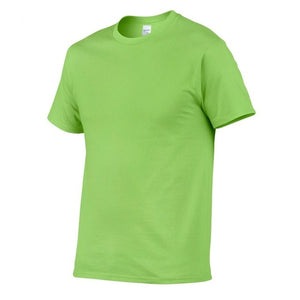 T Shirt Men Solid Color T-shirt Simple style Male Casual Tshirt short sleeve O neck Plus size