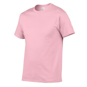 T Shirt Men Solid Color T-shirt Simple style Male Casual Tshirt short sleeve O neck Plus size