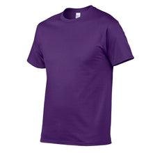 Load image into Gallery viewer, T Shirt Men Solid Color T-shirt Simple style Male Casual Tshirt short sleeve O neck Plus size
