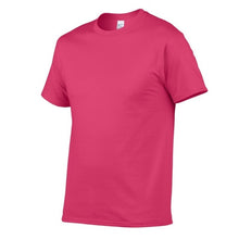 Load image into Gallery viewer, T Shirt Men Solid Color T-shirt Simple style Male Casual Tshirt short sleeve O neck Plus size
