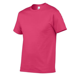 T Shirt Men Solid Color T-shirt Simple style Male Casual Tshirt short sleeve O neck Plus size