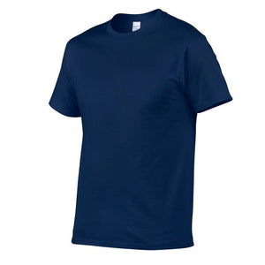 T Shirt Men Solid Color T-shirt Simple style Male Casual Tshirt short sleeve O neck Plus size