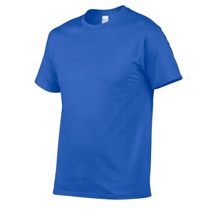 T Shirt Men Solid Color T-shirt Simple style Male Casual Tshirt short sleeve O neck Plus size