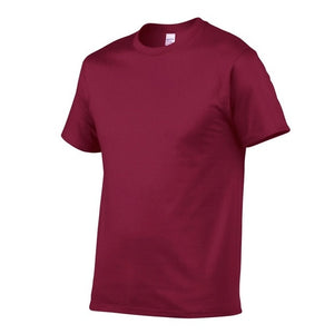 T Shirt Men Solid Color T-shirt Simple style Male Casual Tshirt short sleeve O neck Plus size