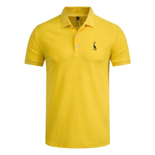 Load image into Gallery viewer, New Man Polo Shirt Mens Casual Deer Embroidery Cotton Polo shirt Men Short Sleeve High Quantity polo men
