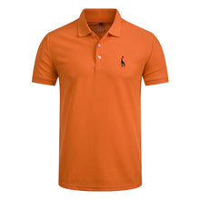 Load image into Gallery viewer, New Man Polo Shirt Mens Casual Deer Embroidery Cotton Polo shirt Men Short Sleeve High Quantity polo men
